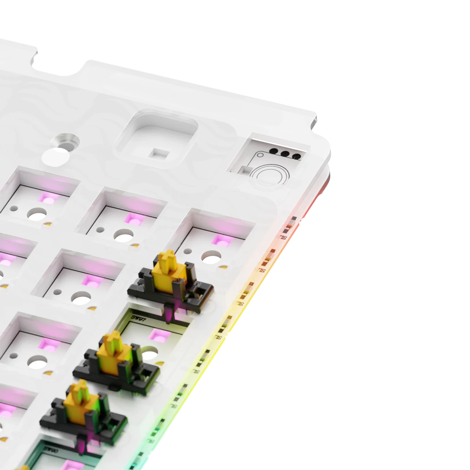 GMMK 3 Mechanical Keyboard Switch Plate - 100% Polycarbonate ISO Layout for Custom Gaming Keyboards | Perfect for PC Builds, Esports & Typing Enthusiasts