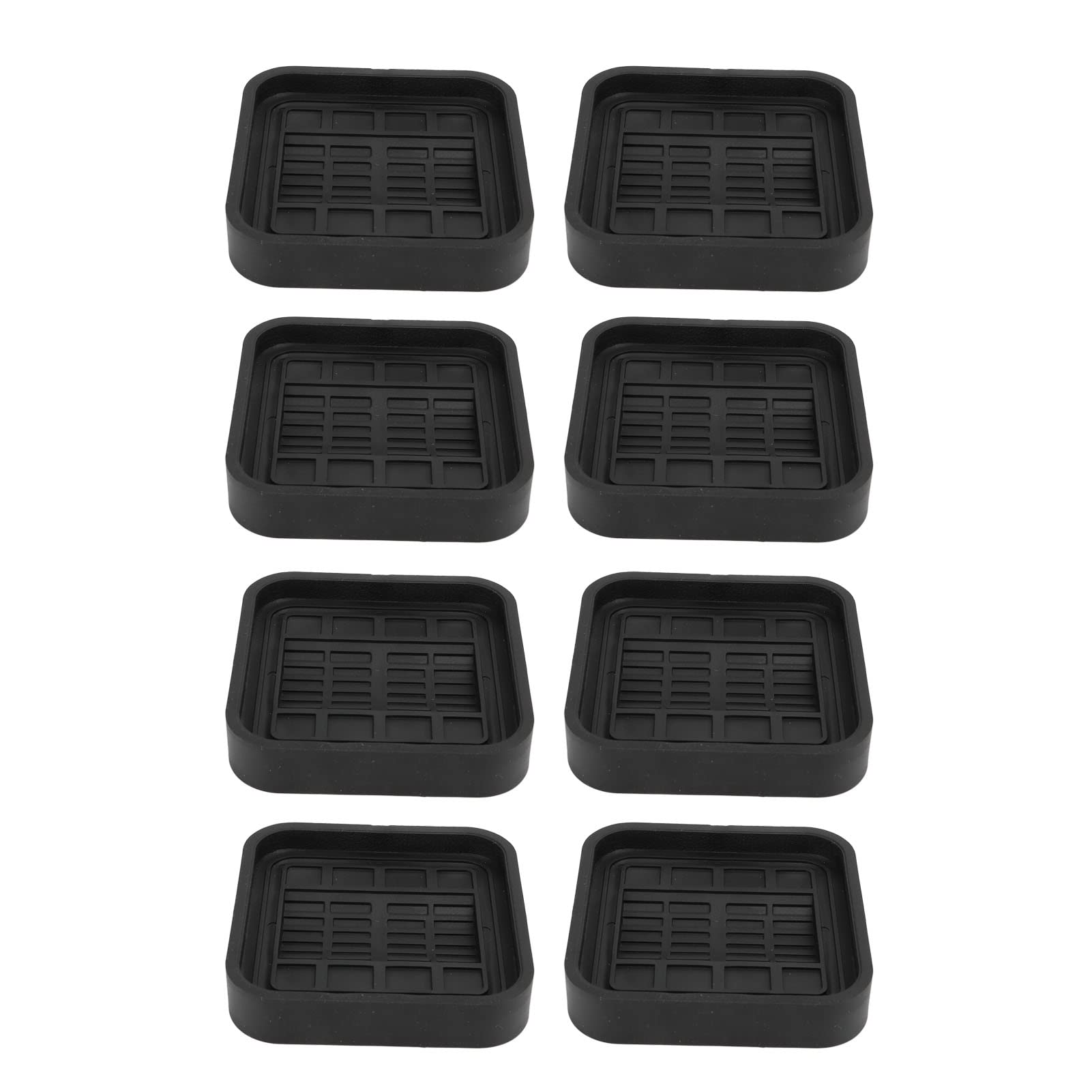8Pcs Heavy Duty Wheel Stoppers - Non-Slip Caster Stops for Beds, Chairs, Cabinets & Stackable Furniture - Rubber Wheel Cups for Stability & Floor Protection (Ideal for Home, Office & Dorm Use)