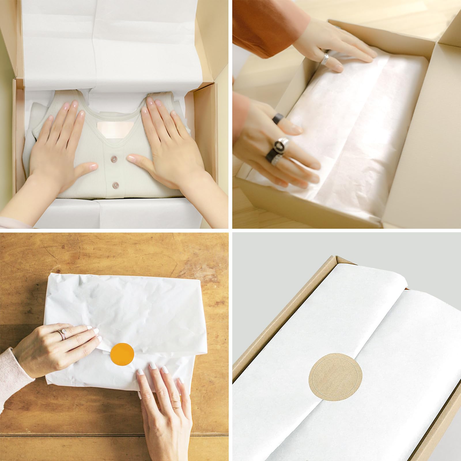 Premium White Tissue Paper for Gift Wrapping - 270 Sheets 20x20 Inches Bulk Pack - Eco-Friendly Wrapping Paper for Birthday, Wedding, Christmas, Mother's Day Gifts - Perfect for DIY Crafts, Party Decorations and Elegant Present Packaging