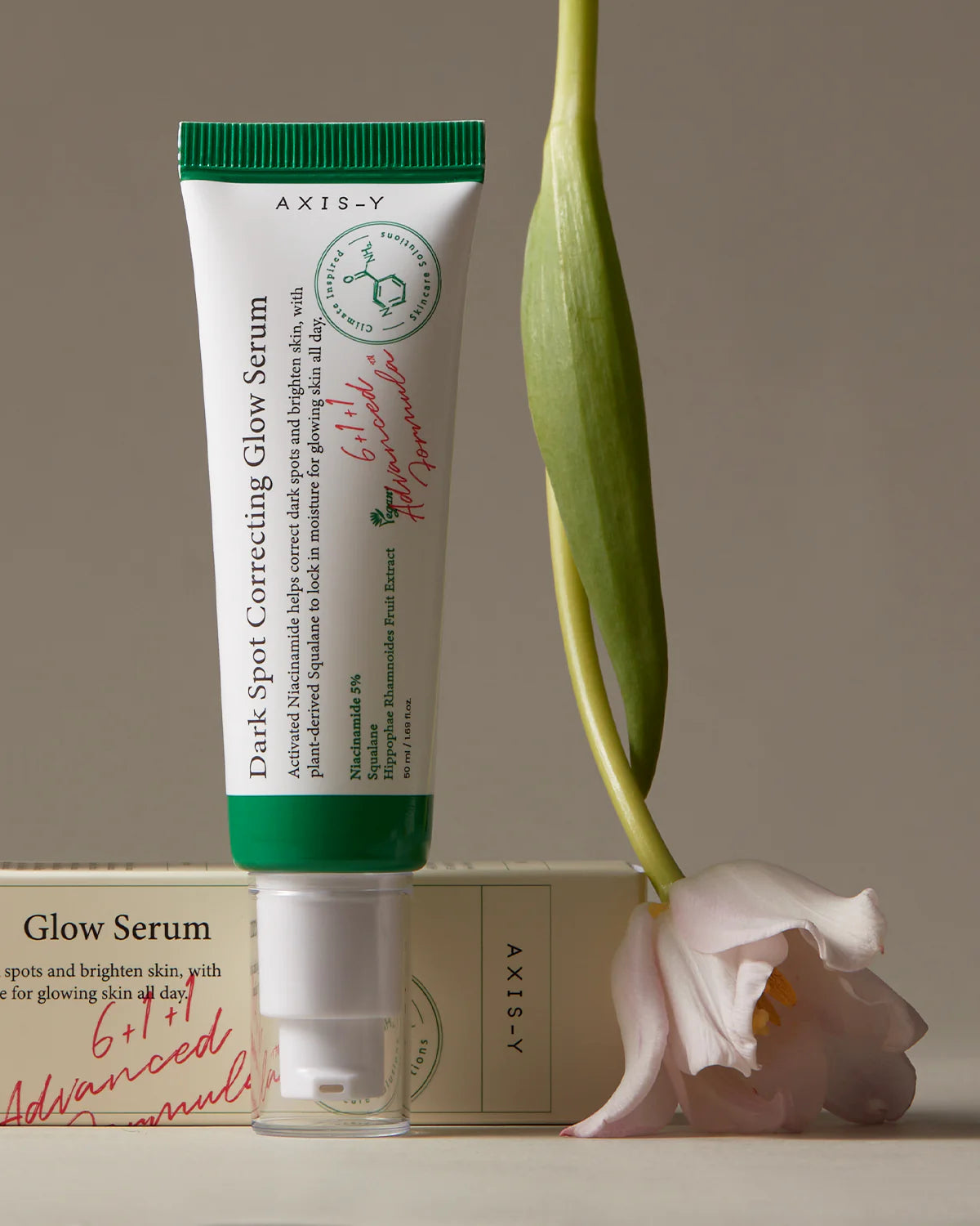 AXIS Y Dark Spot Correcting Glow Serum 50ml - Brightening Facial Treatment for Hyperpigmentation & Uneven Skin Tone | Day & Night Skincare Routine