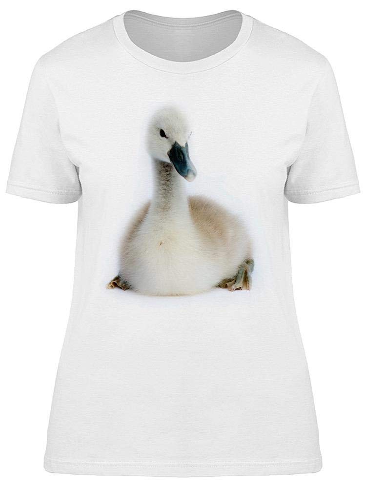 Cute Small Swan Print Women's T-Shirt - Soft & Comfortable Casual Tee for Everyday Wear