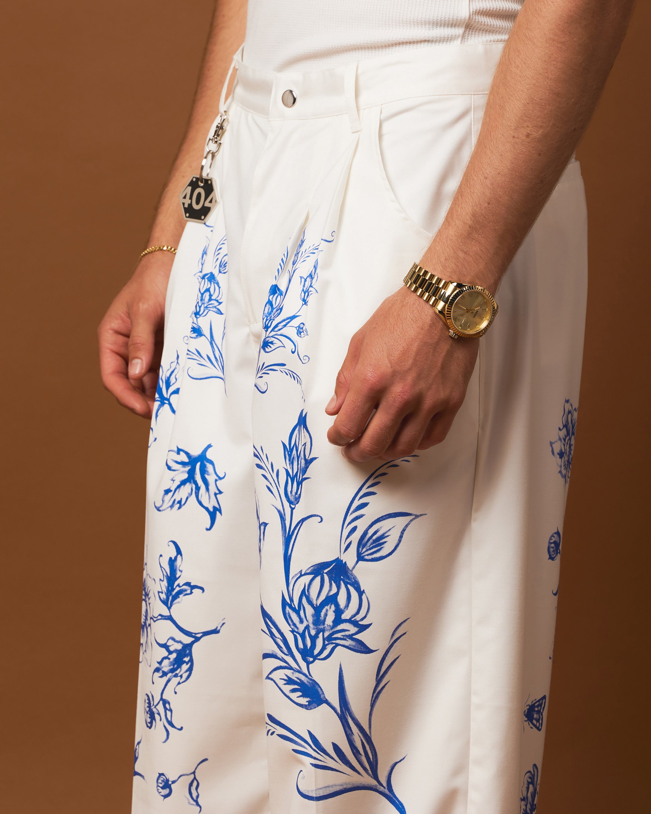404 Ceramic Flare Trousers Off White - High Waisted Wide Leg Pants for Women | Boho Chic Vintage Style | Perfect for Casual Wear, Office Outfits & Date Nights