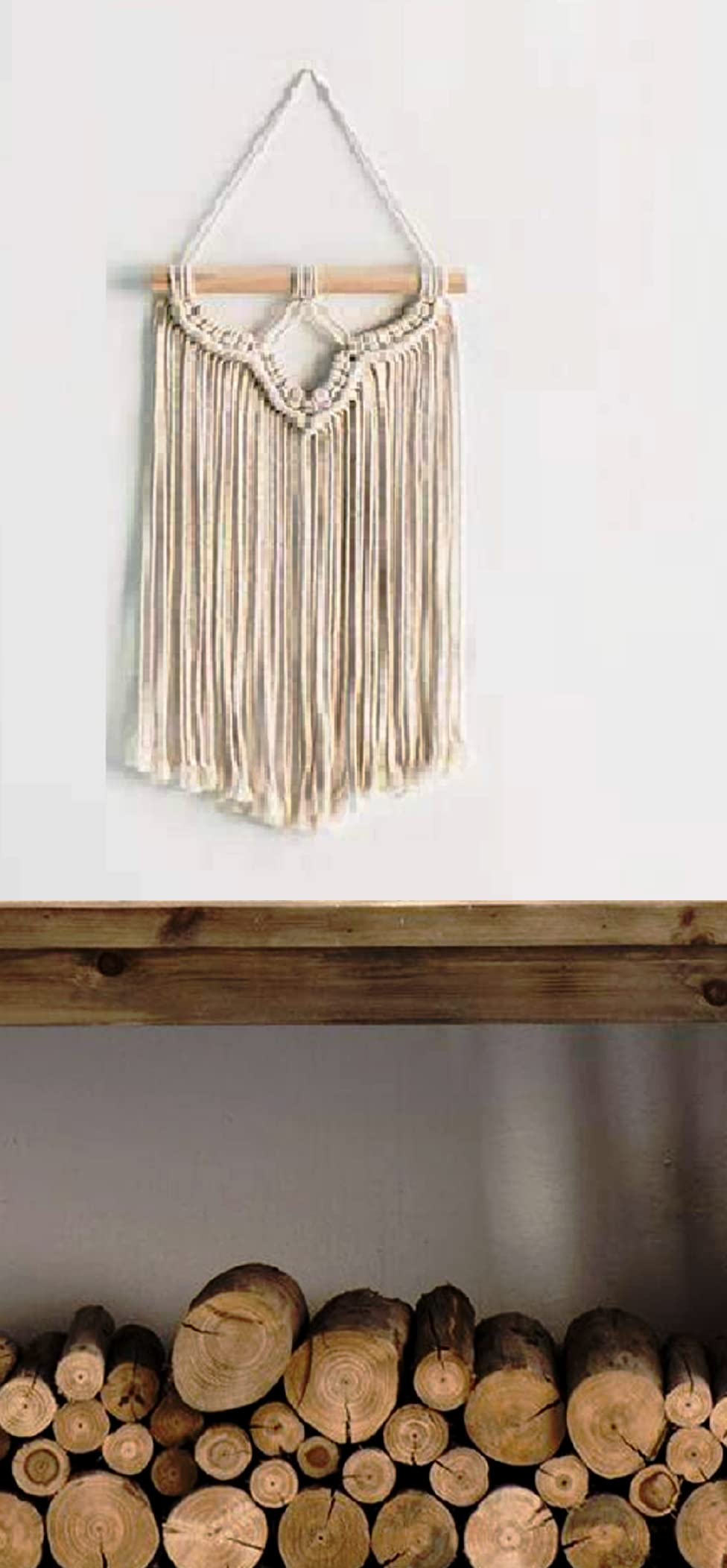 Boho Macrame Wall Hanging Handwoven Wall Decor - 8