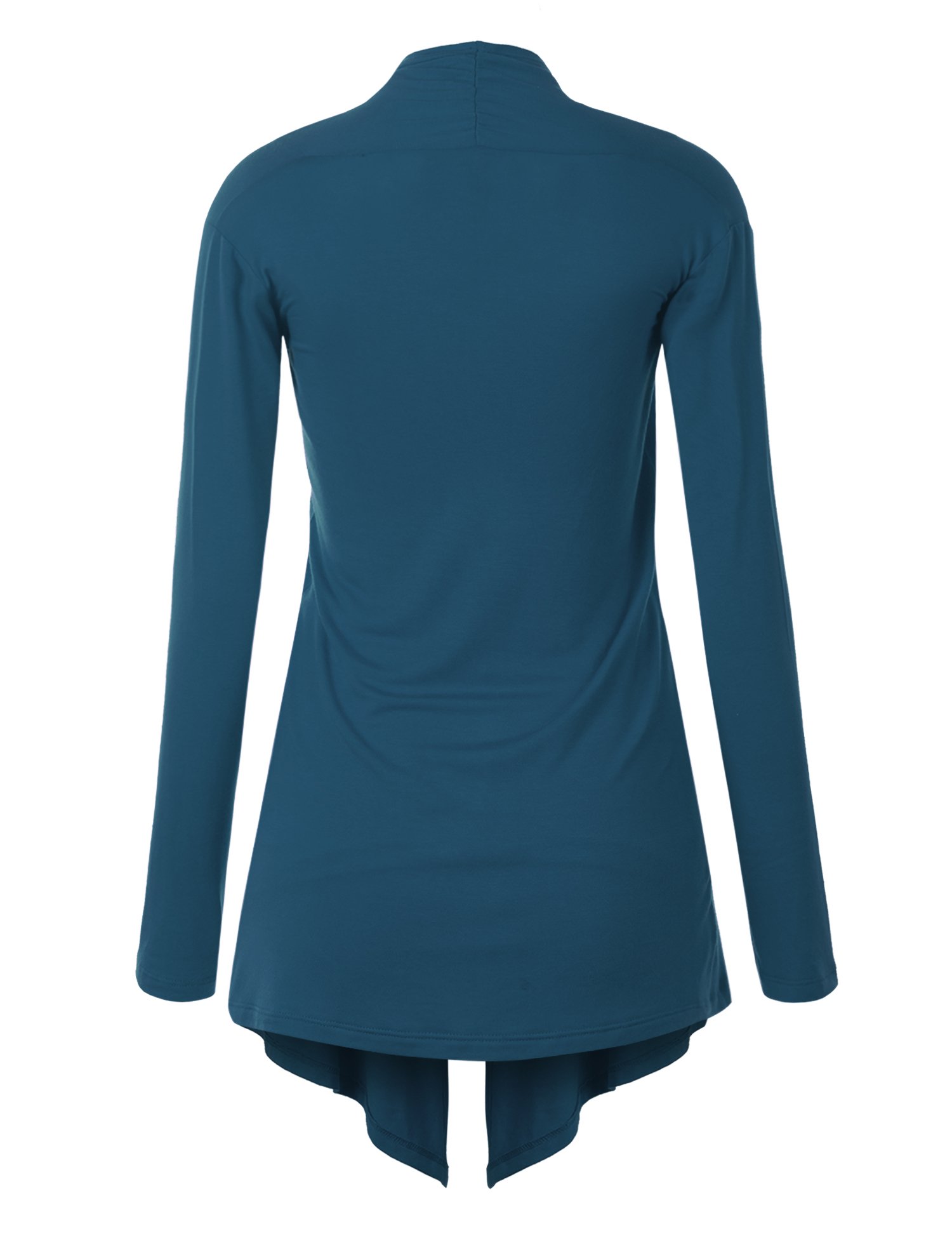 MBJ Women's Draped Open-Front Cardigan Sweater - Soft Long Sleeve Lightweight Knit Wrap for Fall & Winter - Perfect for Office, Date Night and Casual Outfits
