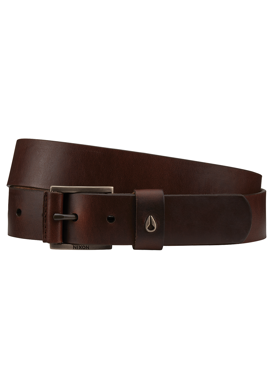 Premium Americana Leather Belt for Men - Genuine Dark Brown Cowhide - Durable & Stylish for Casual, Business & Outdoor Wear