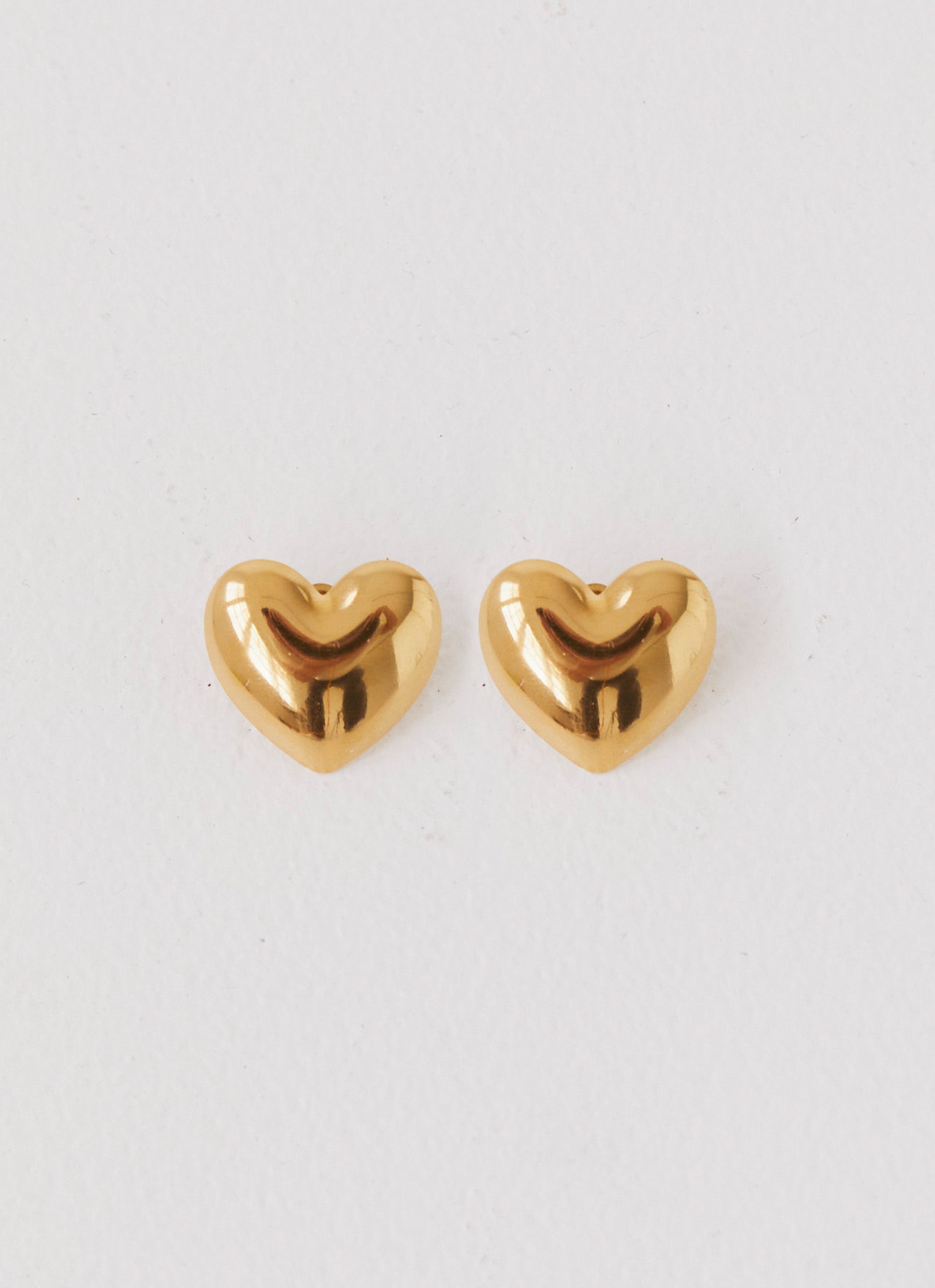 Alexa Heart Earrings - 14K Gold Plated Dainty Stud Earrings for Women, Perfect Gift for Valentine's Day, Anniversary or Everyday Wear