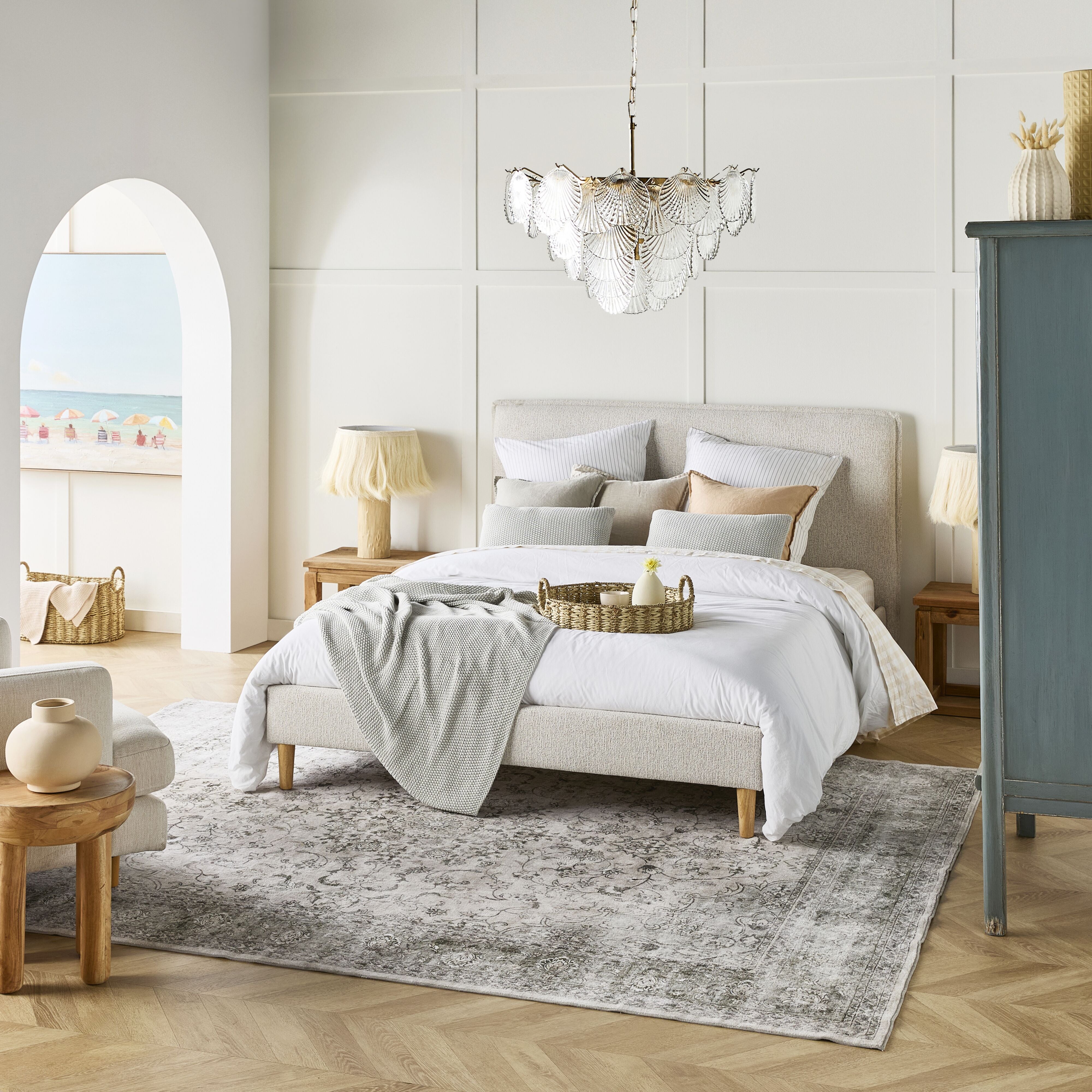 Bailie King Bed Frame - Sturdy Metal Platform Bed with Headboard, Noise-Free Support, Easy Assembly - Perfect for Master Bedroom, Guest Room, or Modern Home Decor