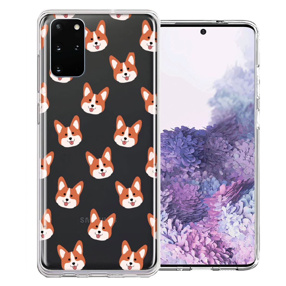 Shiba Inu Polkadot Design Double Layer Protective Case for Samsung Galaxy S20 - Cute & Durable Phone Cover for Everyday Use, Work, and Travel