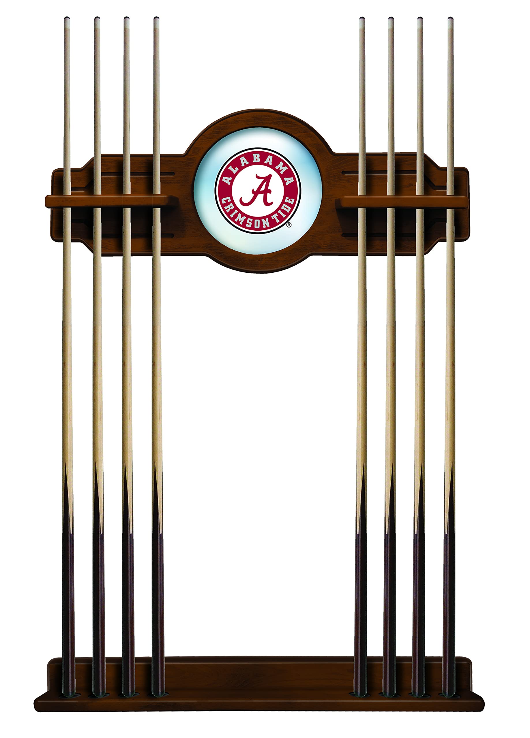 Premium Alabama Cue Rack - Chardonnay Finish Wooden Pool Cue Holder by Holland Bar Stool | Stylish Billiard Accessory for Game Rooms, Bars & Man Caves