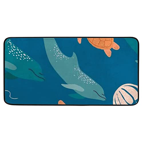 Cartoon Ocean Animals Blue