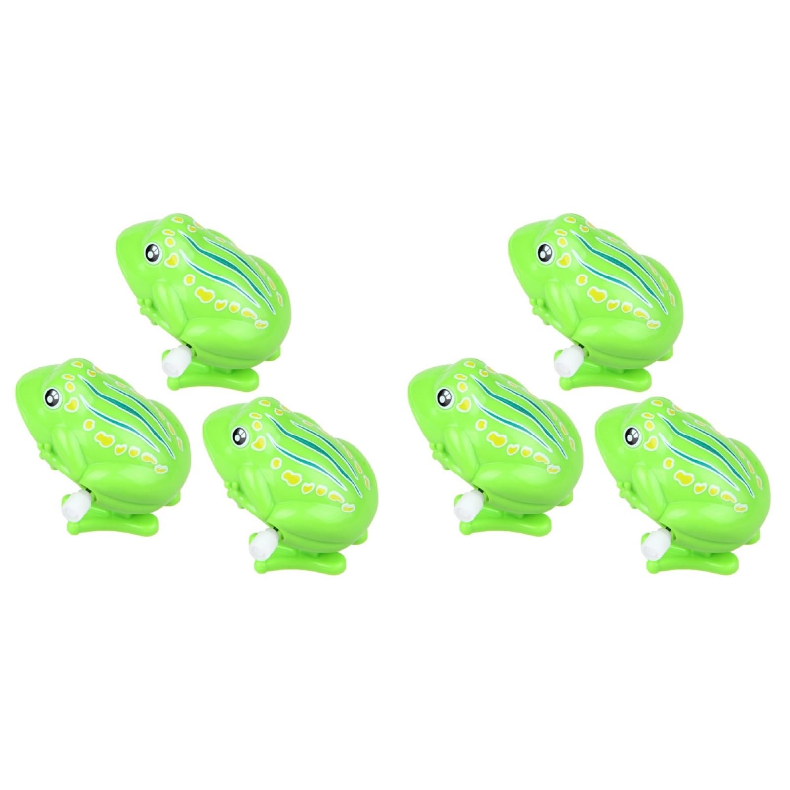 6-Piece Wind-Up Jumping Frog Toy Set for Kids - Fun Clockwork Toys for Boys & Girls - Perfect for Birthday Gifts, Party Favors, and Indoor Playtime