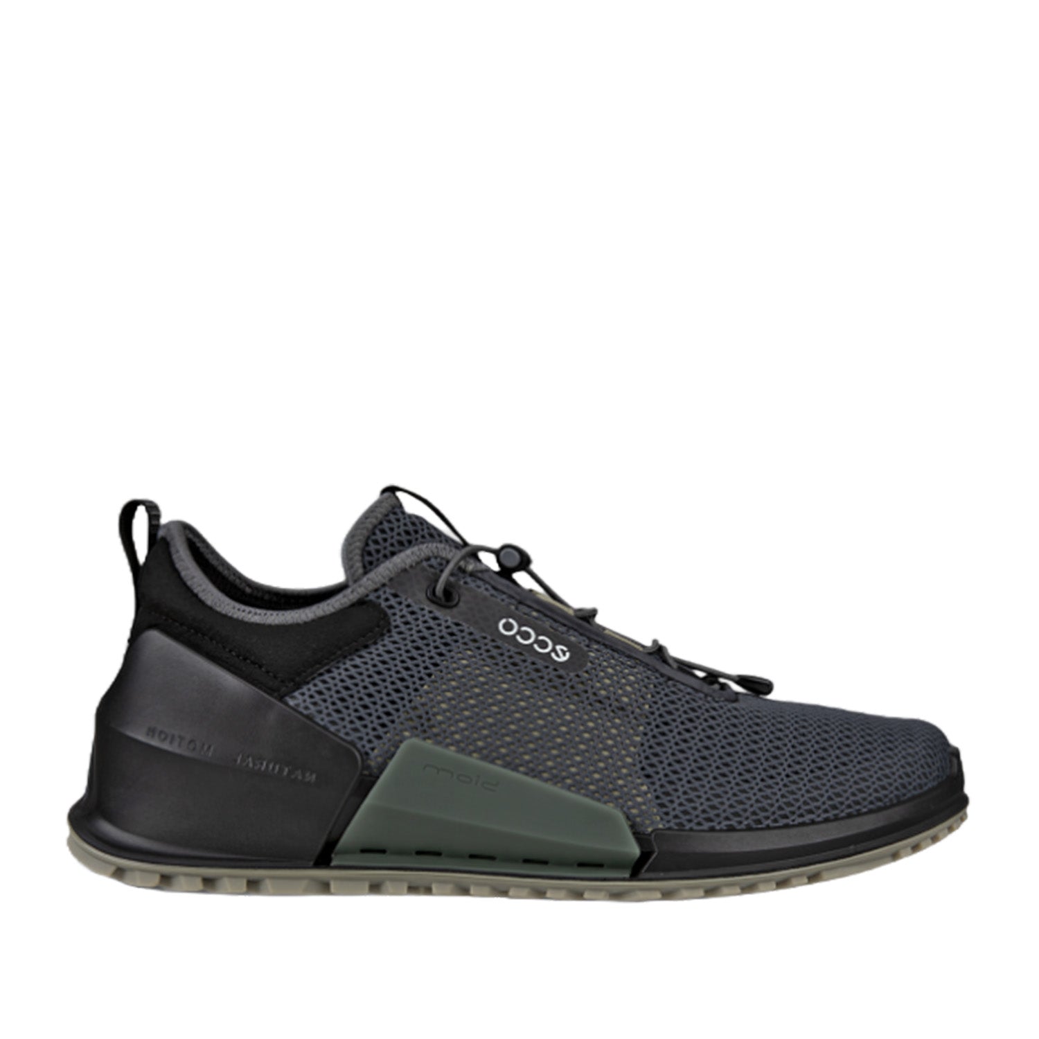 ECCO Men's BIOM 2.0 Breathru Running Shoes - Magnet/Black/Vetiver - Lightweight & Breathable Athletic Footwear for Jogging, Gym Workouts & Casual Wear