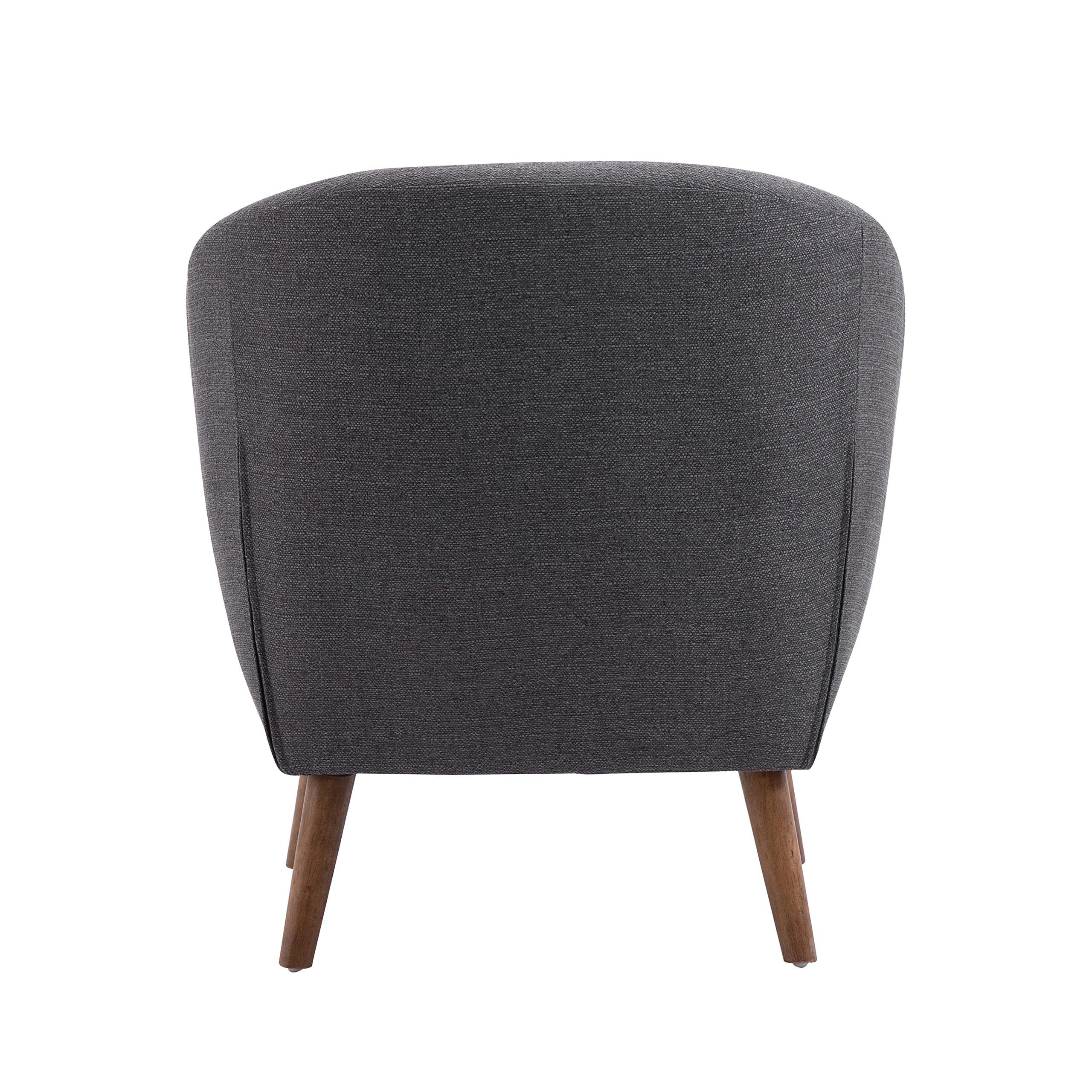 Porthos Home Calida Accent Club Chair - Stylish Button Tufted Linen Upholstery with Durable Rubberwood Legs - Perfect for Living Room, Home Office & Reading Nook