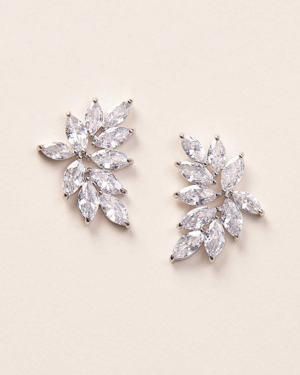 Farah CZ Stud Earrings for Women - Sparkling Cubic Zirconia Earrings for Everyday Wear & Special Occasions