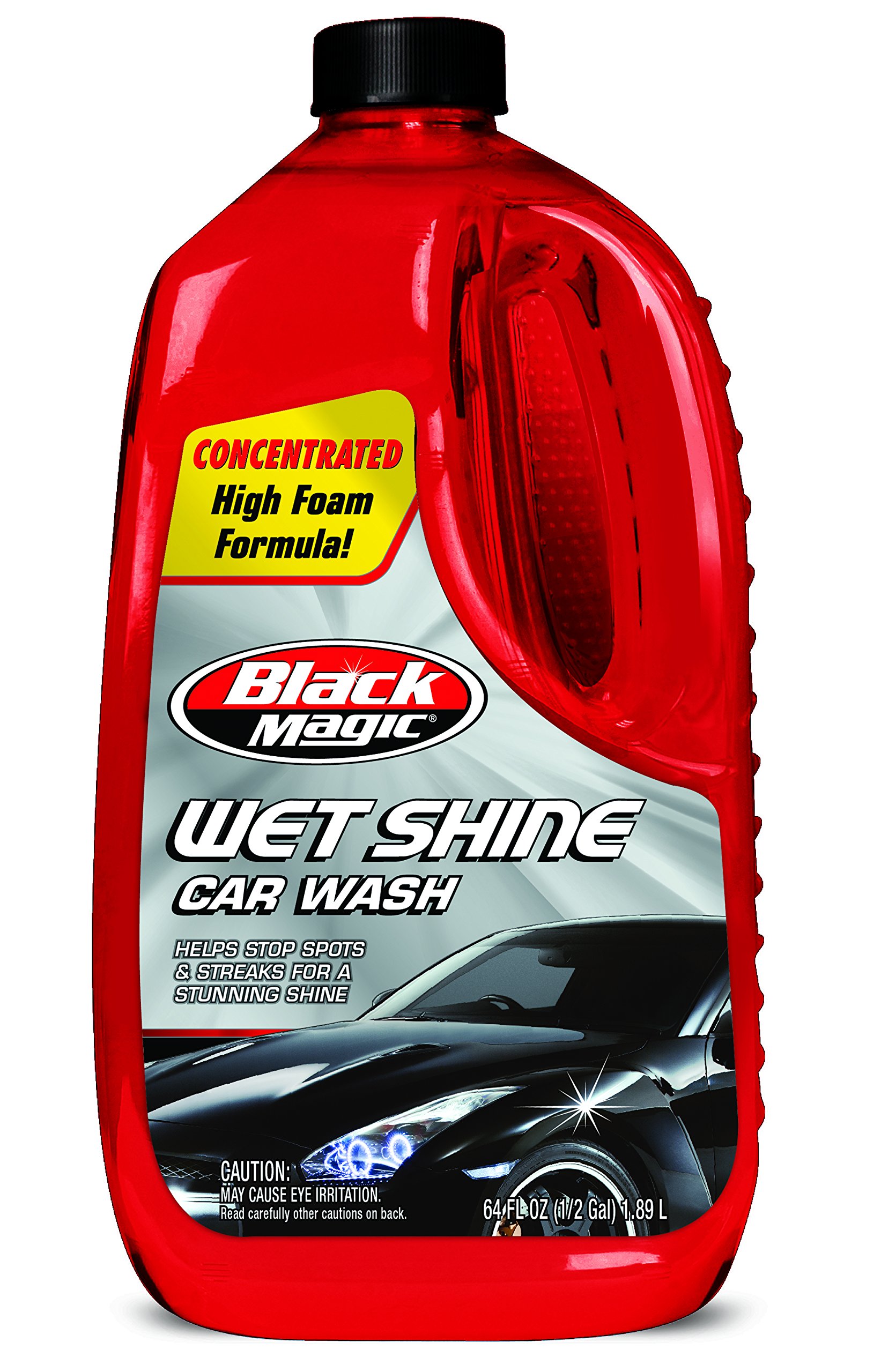 Black Magic 120065-4PK Wet Shine Car Wash Soap - 64 oz (4 Pack) - Premium Car Cleaning Solution for Shiny, Spot-Free Finish - Perfect for Cars, Trucks & SUVs