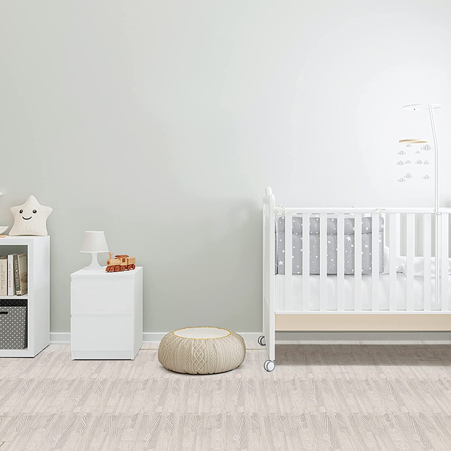 EVA Foam Puzzle Play Mat Tiles - Non-Toxic Wood Grain Design for Kids & Toddlers - Interlocking Floor Tiles for Nursery, Playroom, Daycare and Home Gym Safety