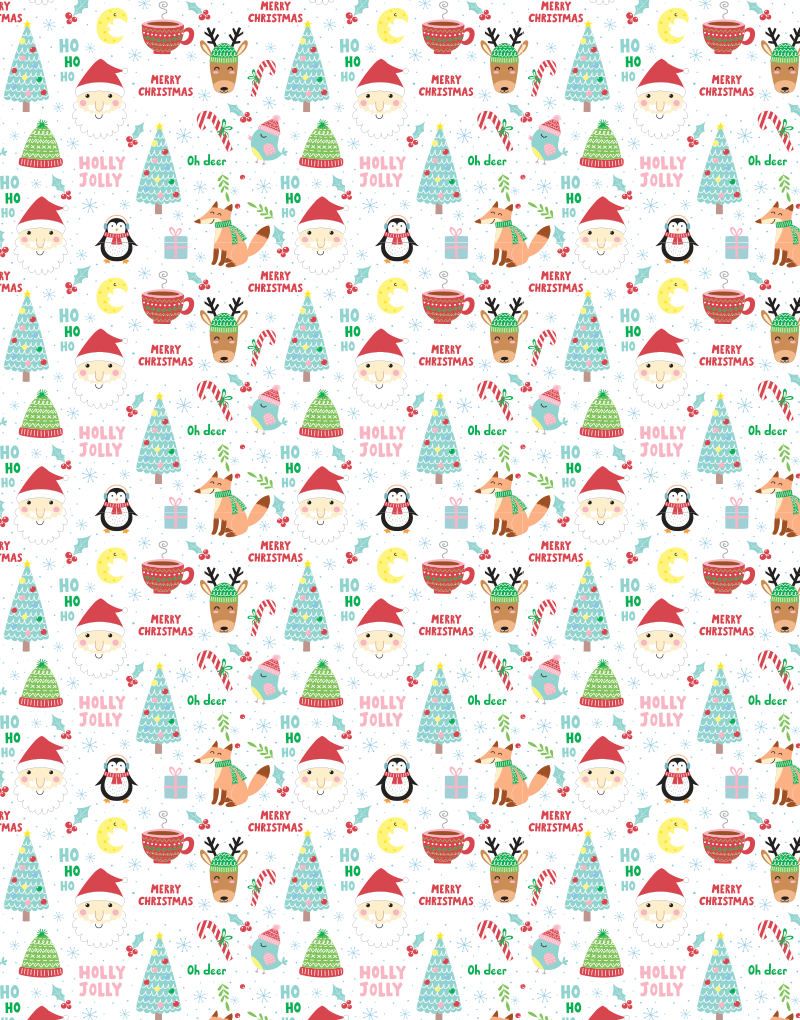 Christmas Friends Scalloped Tissue Paper - Festive Holiday Gift Wrapping & Party Decorations for Xmas, Birthdays, DIY Crafts