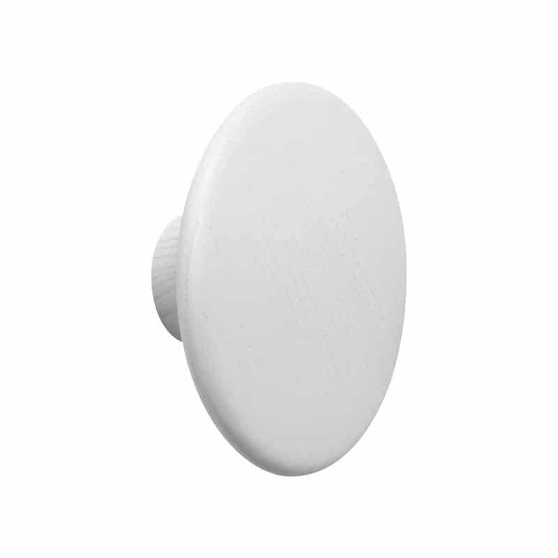 MUUTO The Dots Wall Hook - Modern Scandinavian White Wall Hooks for Coats, Hats & Bags - Perfect for Entryway, Bedroom & Office Organization