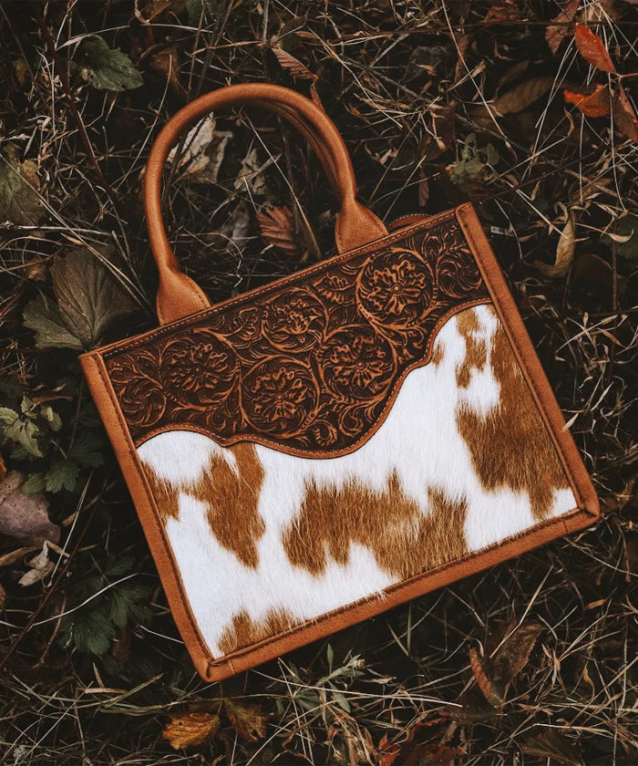 Trinity Ranch Embossed Floral Concealed Carry Tote Bag for Women - Stylish CCW Purse with Hidden Gun Pocket - Perfect for Everyday Carry, Travel & Personal Protection