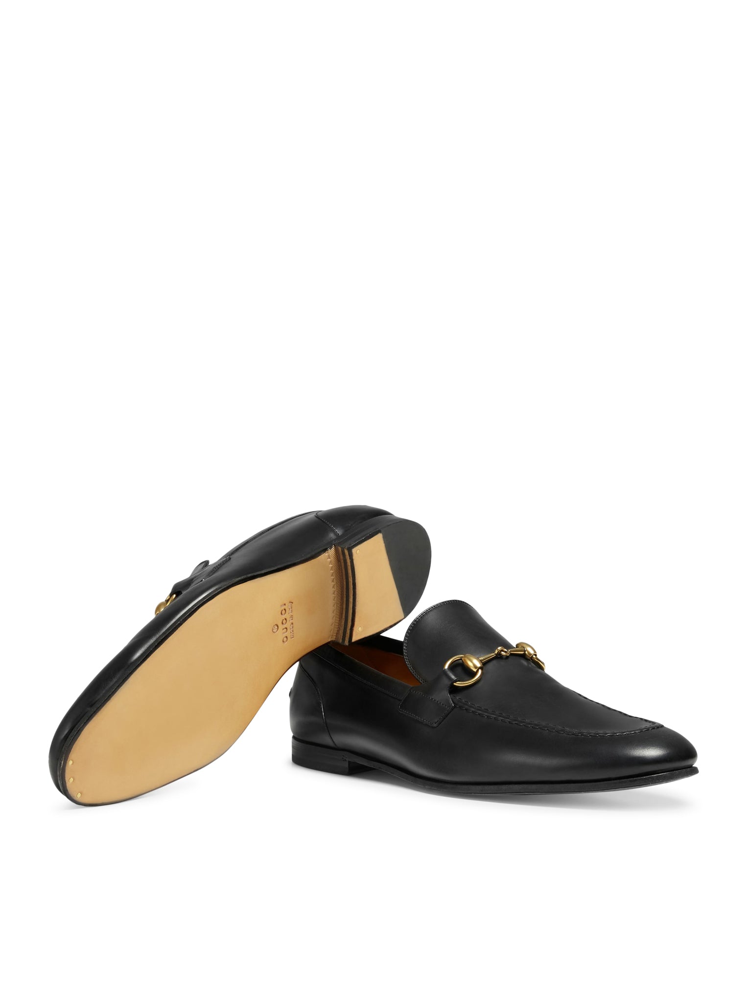 GUCCI JORDAAN Men's Leather Loafers - Premium Italian Leather Dress Shoes for Men, Comfortable & Stylish Business Casual Loafers - Perfect for Office, Wedding & Formal Events