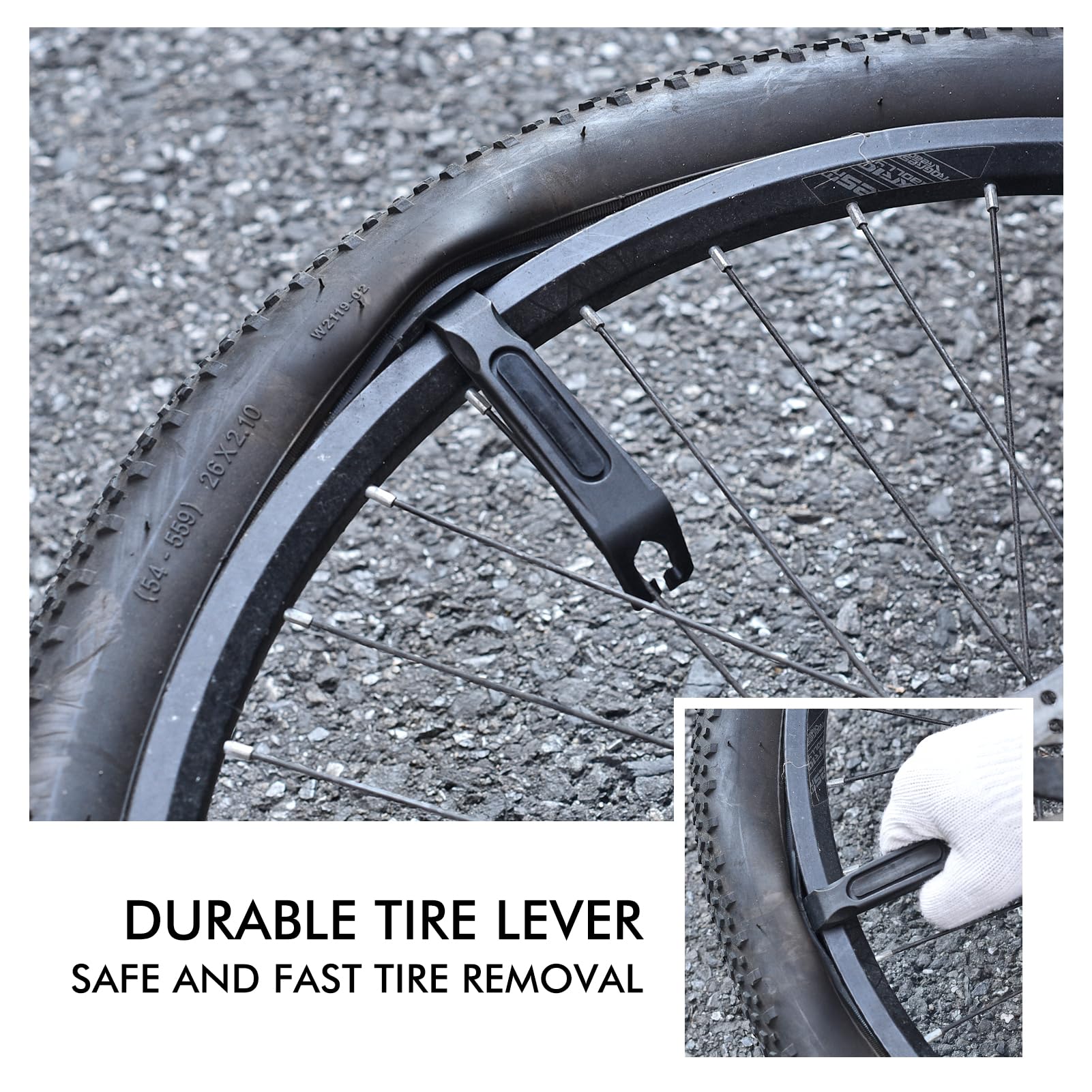 Premium Bike Tool Kit - Multitool & Tire Levers for Road & Mountain Bikes | Complete Tire Repair Kit for Cycling Races & Outdoor Adventures | Perfect for Emergency Repairs & Maintenance