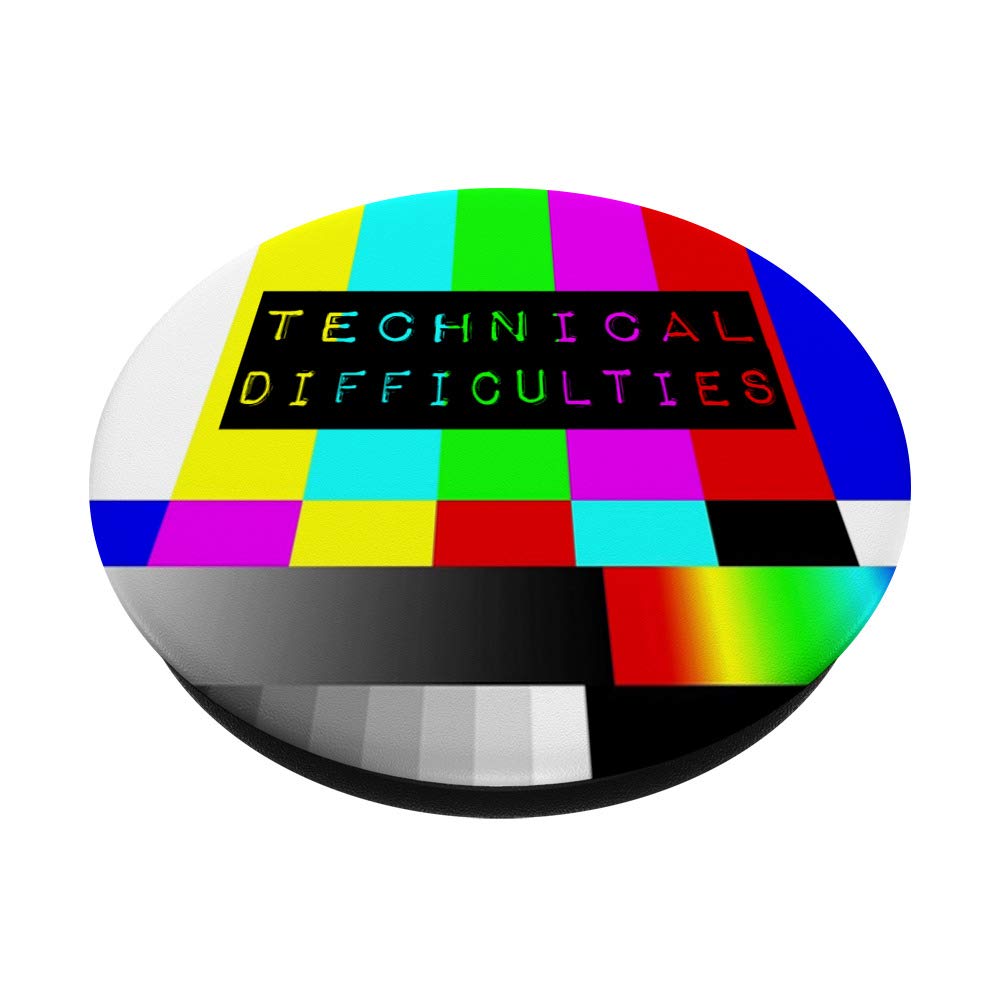 TV Color Bars PopSockets - Swappable Phone Grip for Media Professionals