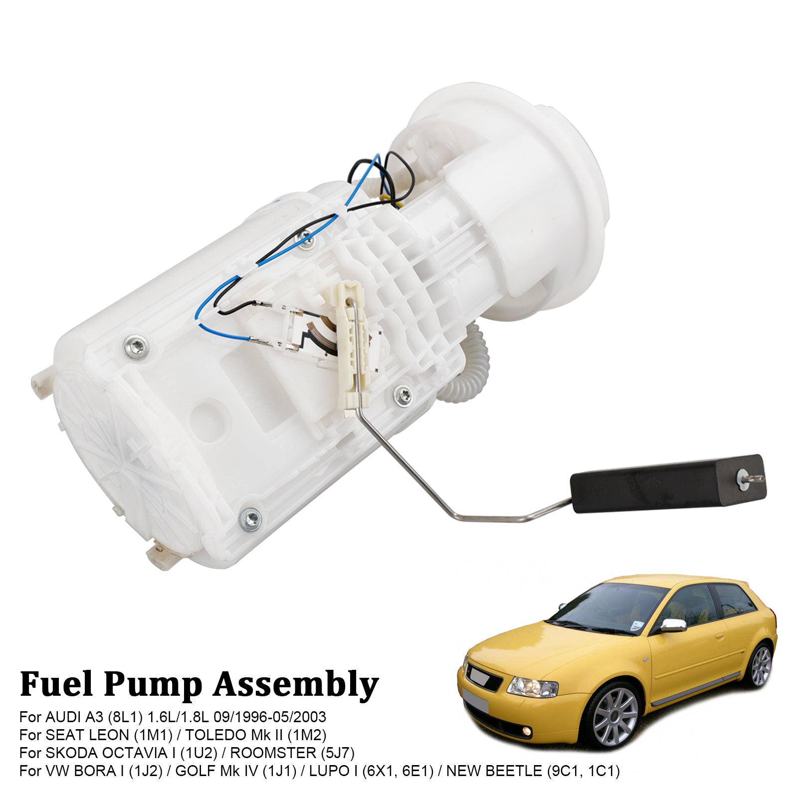 AUDI A3 (8L1) 1.6L 1.8L Fuel Pump Module Assembly 1J0919051B - Compatible with 1996-2003 Models - Perfect for Fuel System Replacement & Performance Upgrade