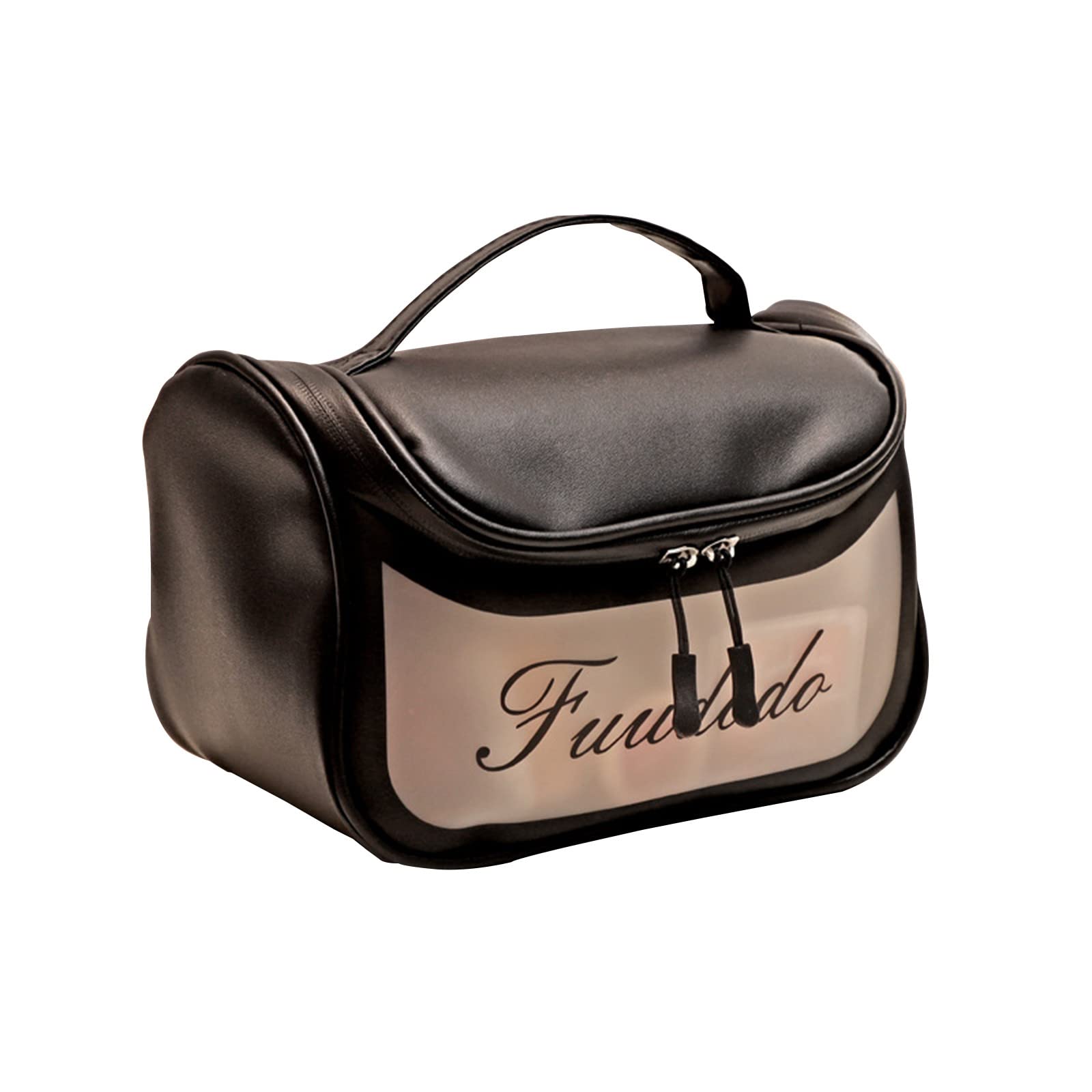 YaYiYa Large Clear Waterproof Makeup Bag - Travel Cosmetic Organizer for Women & Men, Spacious Toiletry Pouch for Cosmetics, Skincare, Brushes (Ideal for Travel, Gym, Daily Use)