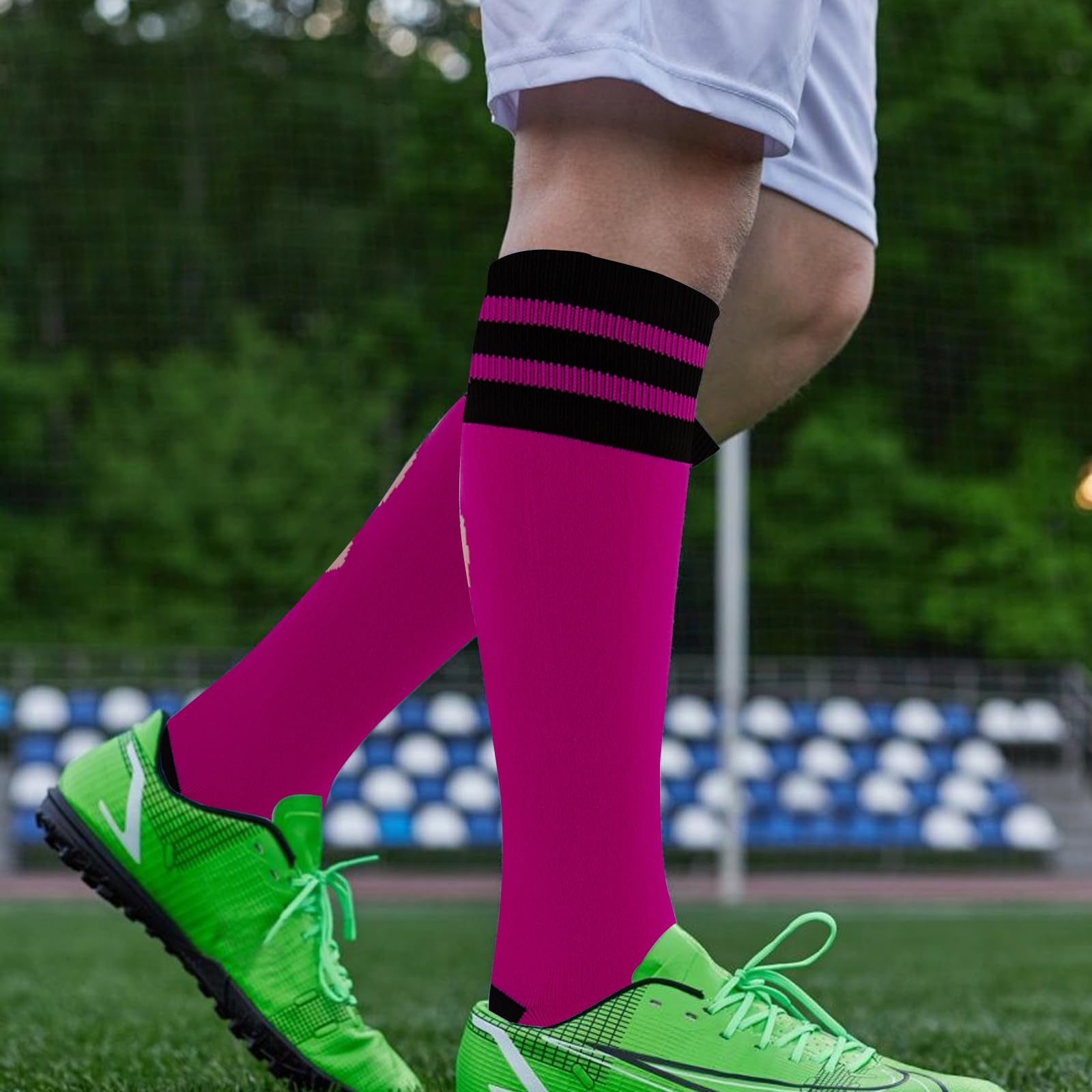 Pink Breast Cancer Awareness Football Socks for Women & Men - Supportive Sports Socks for Running, Soccer & Workouts - Thoughtful Gift for Survivors & Supporters
