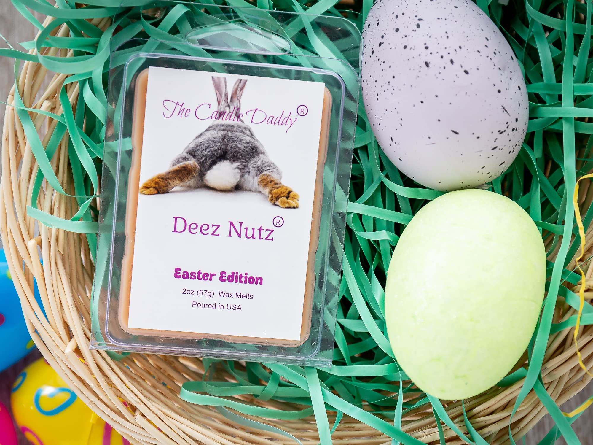 Easter Edition Banana Nut Bread Scented Wax Melts - 2oz (6 Cubes) - Strong Fragrance for Wax Warmers - Perfect for Home, Office & Holiday Decor