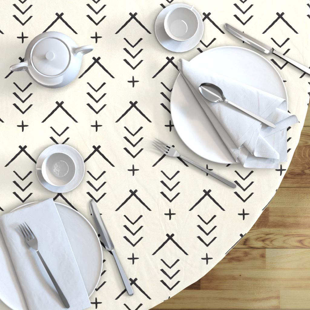 Custom Printed Spoonflower Cotton Sateen Tablecloth - 70