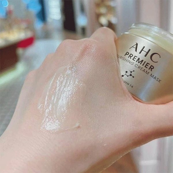 AHC Premier Nourishing Cream Mask 50g - Hydrating Facial Treatment for Dry Skin, Anti-Aging & Moisturizing Care - Perfect for Night Routine & Skincare Regimen