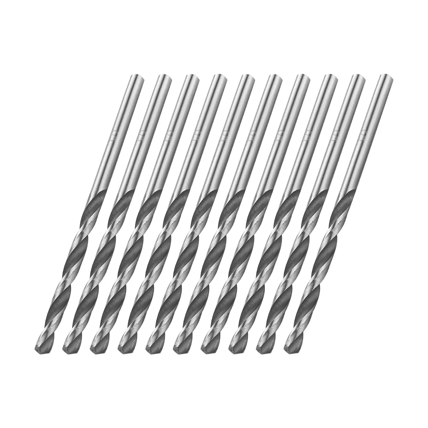 **Auniwaig 20pcs 3mm HSS Twist Drill Bit Set - High Speed Steel Jobber Drill Bits with Straight Shank for Steel, Aluminum Alloy - Perfect for Metalworking, Woodworking & DIY Projects**