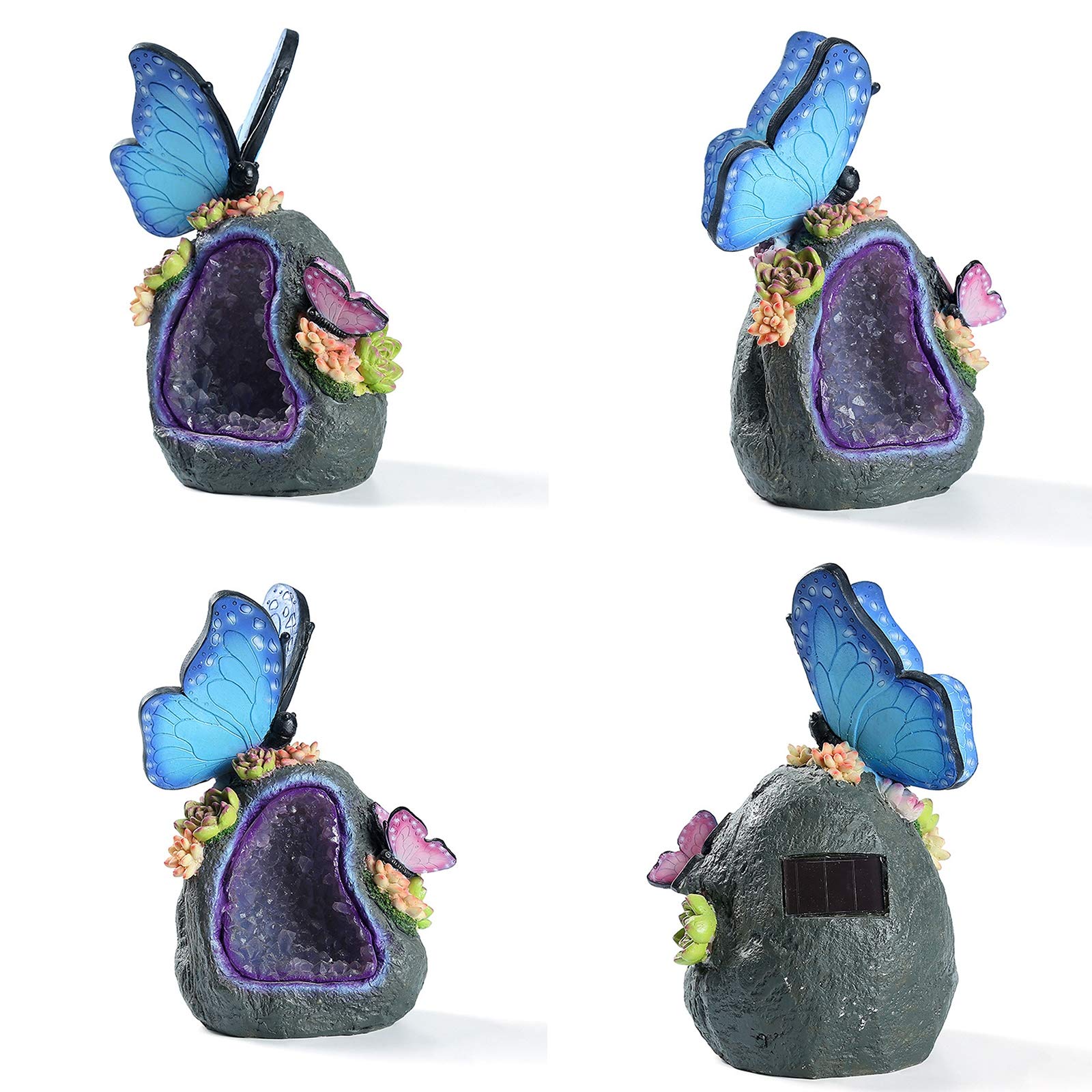 Butterfly Solar Lights for Garden - Solar Powered LED Outdoor Decor, Animal Statue for Patio, Yard & Lawn | Perfect for Pathway Lighting, Backyard Decorations & Landscape Accents