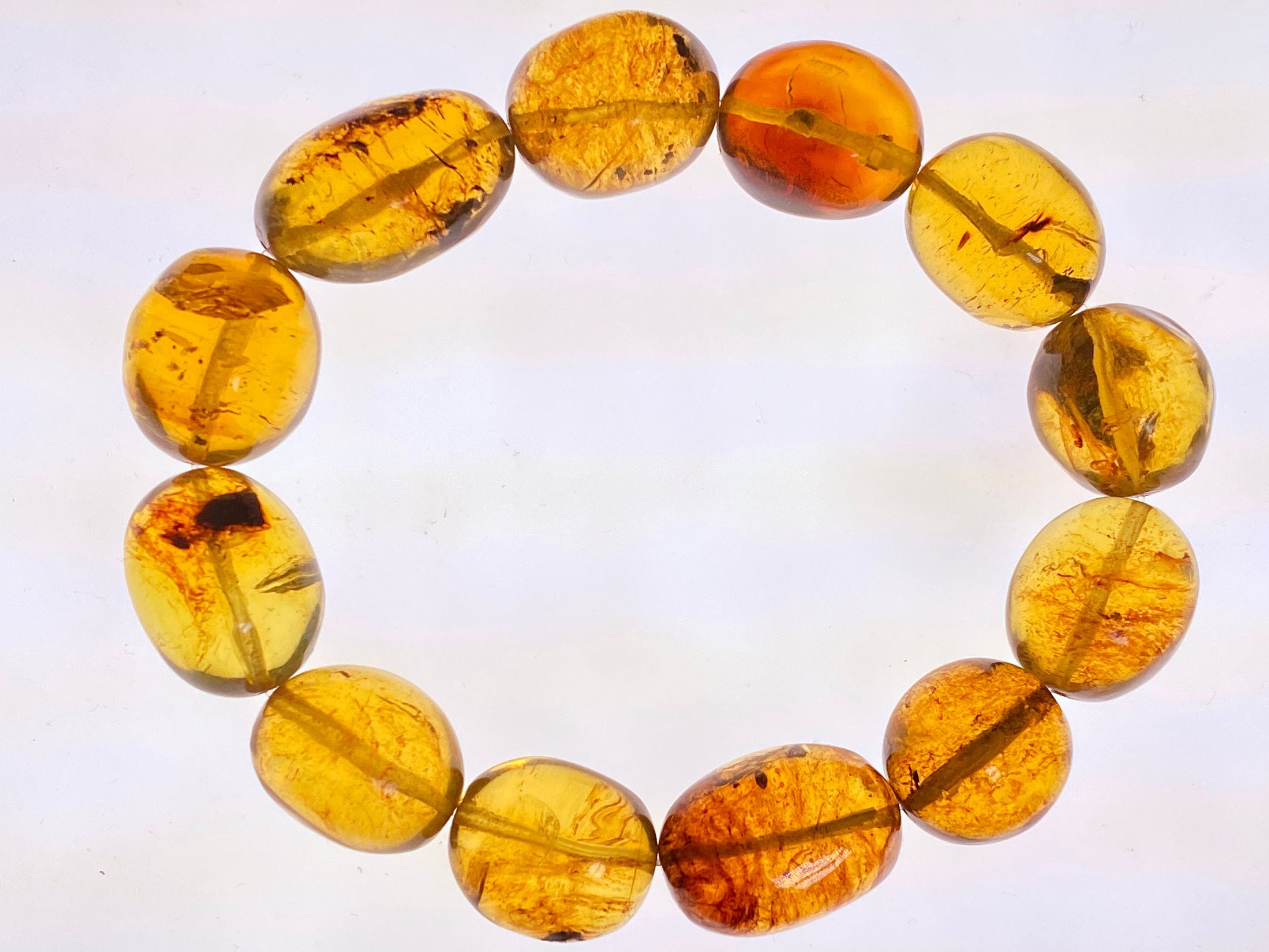 Handmade Mexican Amber Crystal Beaded Bracelet - Natural Healing Stones for Women, Spiritual Jewelry, Chakra Balancing | Perfect for Meditation, Yoga & Energy Healing