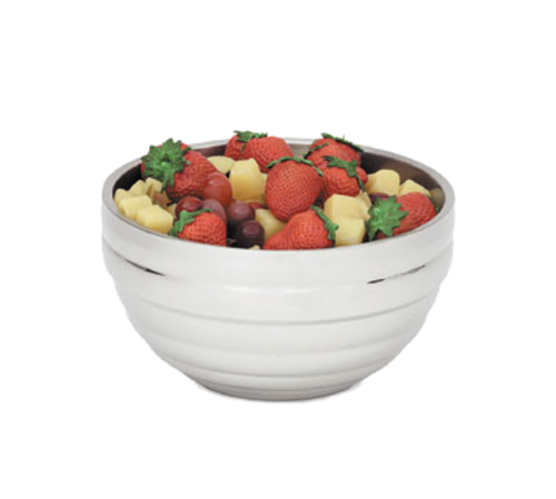 Vollrath 3.4 Quart (3.2L) Round Beehive Insulated Double Wall Bowl - Premium Stainless Steel Food Container for Restaurants, Catering & Home Kitchen Use