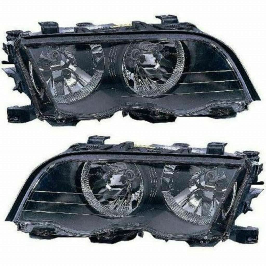 BMW 323i & 328i Headlight Assembly Pair (1999-2000) - Driver & Passenger Side Replacement Headlights for Sedan/Wagon | OEM Part Numbers BM2502102 & BM2503102 | Perfect for Night Driving & Car Restoration Projects