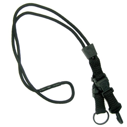 EK USA Black Breakaway Lanyard with Detachable ID Badge Holder & Key Ring (10230) - Perfect for Work, School, Events & Security Identification