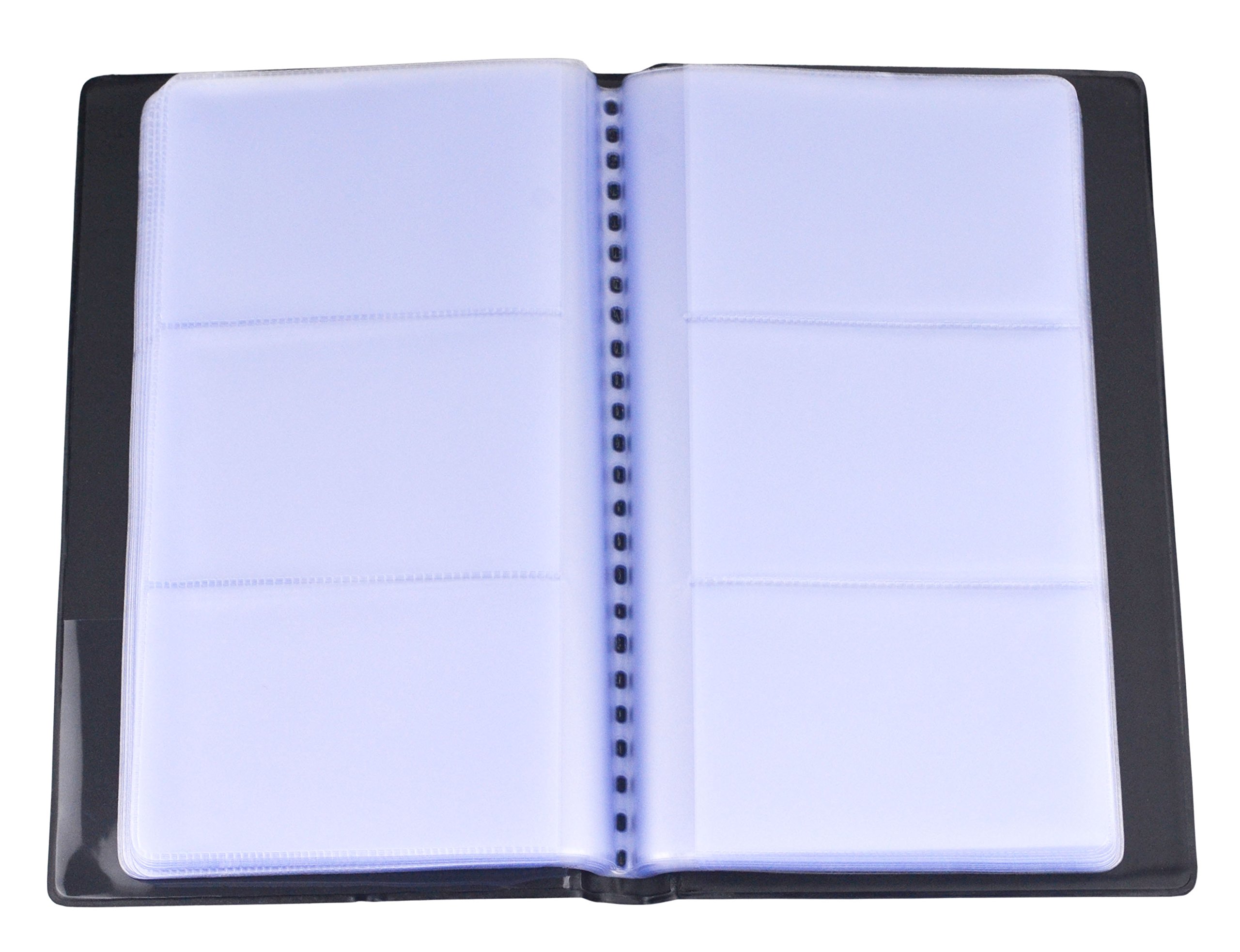 Premium SAMYO Business Card Holder Organizer - Holds 240 Professional Name Cards, Office Journal Accessory for Networking & Business Meetings (Black) - Perfect for Corporate Gifts, Trade Shows & Executive Desk Organization