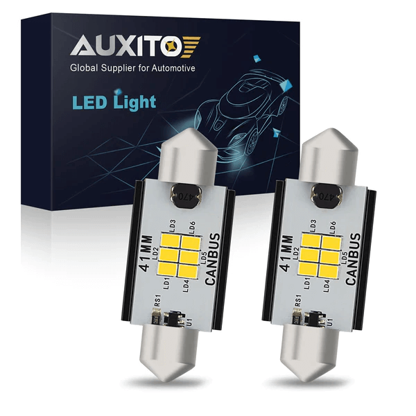 1999-2010 Ford F-350 LED Map Light Bulb - 41mm White Interior Dome Light Replacement - Perfect for Night Driving & Cab Illumination
