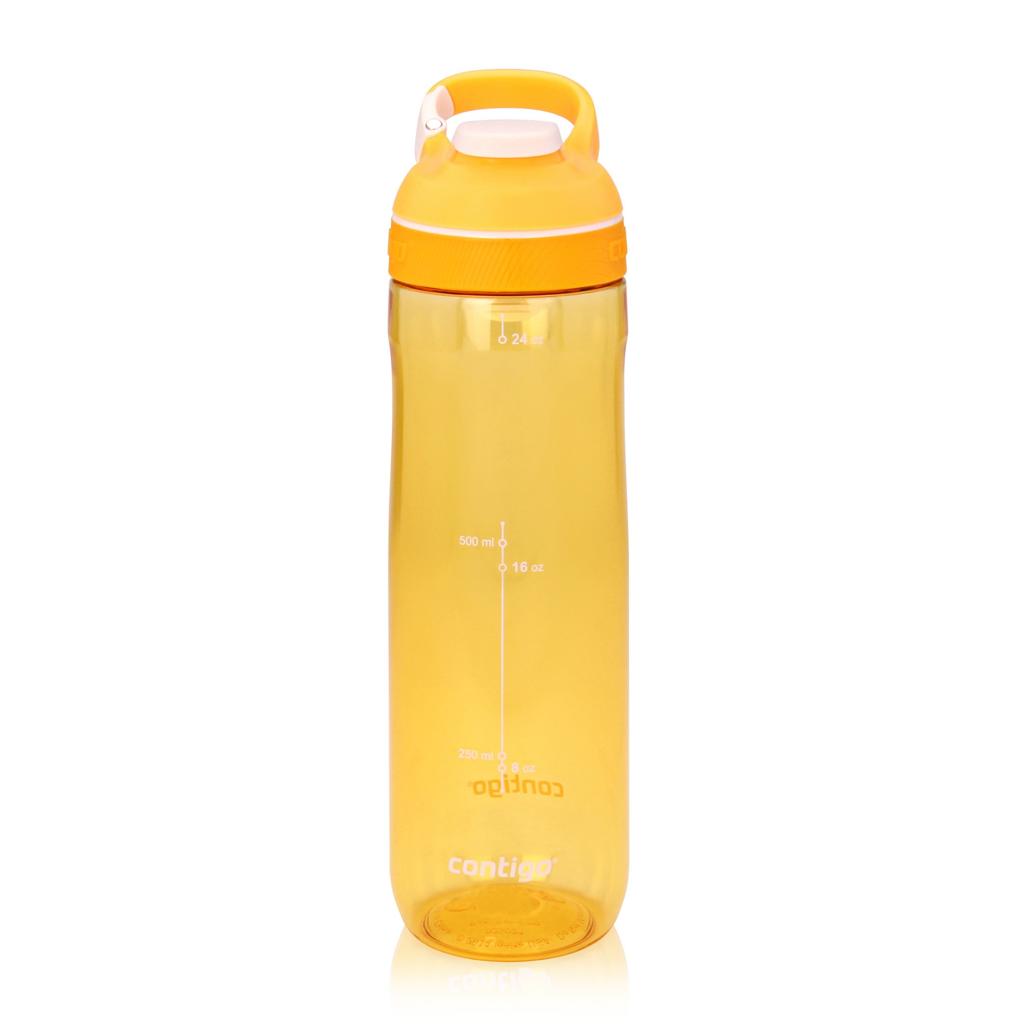 Contigo AUTOSEAL Cortland 24 oz Water Bottles 3-Pack - Leakproof, Insulated Stainless Steel Travel Mug for Hot & Cold Drinks - Perfect for Gym, Hiking, Office & School (Marigold/Monaco/Grayed Jade)