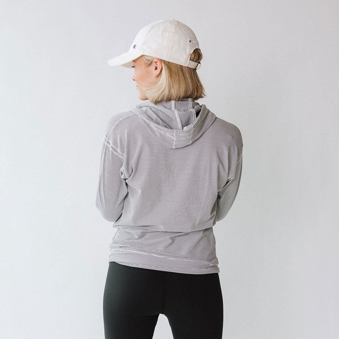 Albion Women's Lightweight Zip Up Hoodie - Soft Fleece Lined Pullover for Casual Wear, Gym & Outdoor Activities