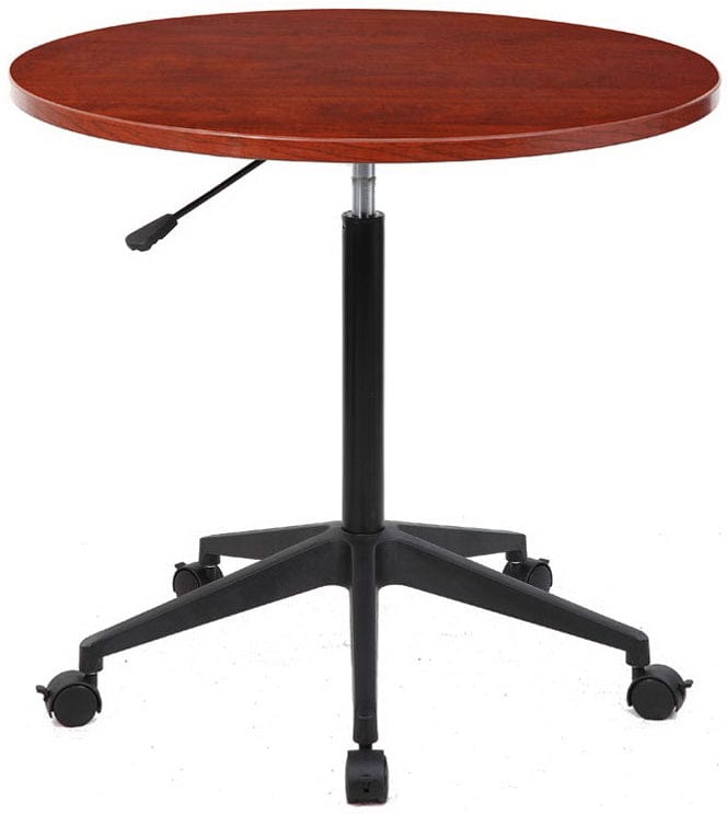 Boss 32-Inch Mobile Round Table - N30 Model - Portable Rolling Table for Office, Classroom, or Home Use