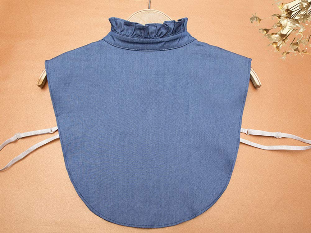 HALITOSS Women's Fashion Fake Collar - Elegant Detachable Dickey Half Shirt for Casual & Office Wear - Perfect for Layering with Dresses, Sweaters & Blouses