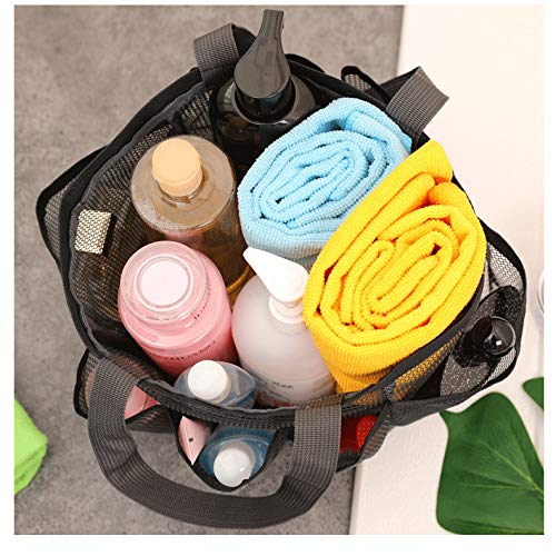Women's Beach Bag with Multiple Pockets - Hanging Mesh Makeup Travel Organizer - Portable Multifunctional Swimming Tote for Pool, Vacation & Gym
