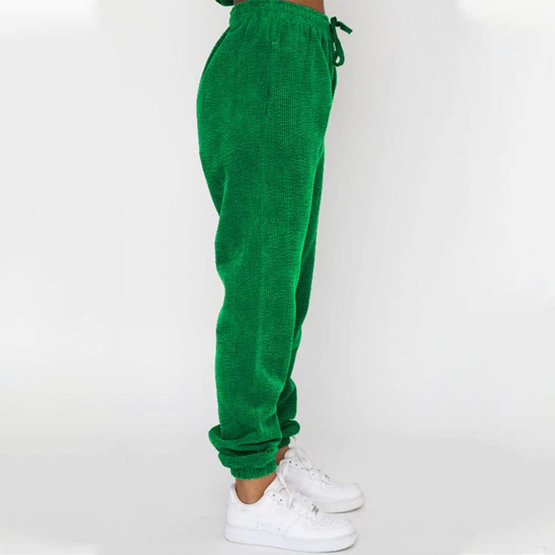 JASTIE Women's 2 Piece Corduroy Lounge Set - Soft Tracksuit with Pockets, Jogger Pants & Comfortable Sweatsuit for Home, Travel & Casual Outfits