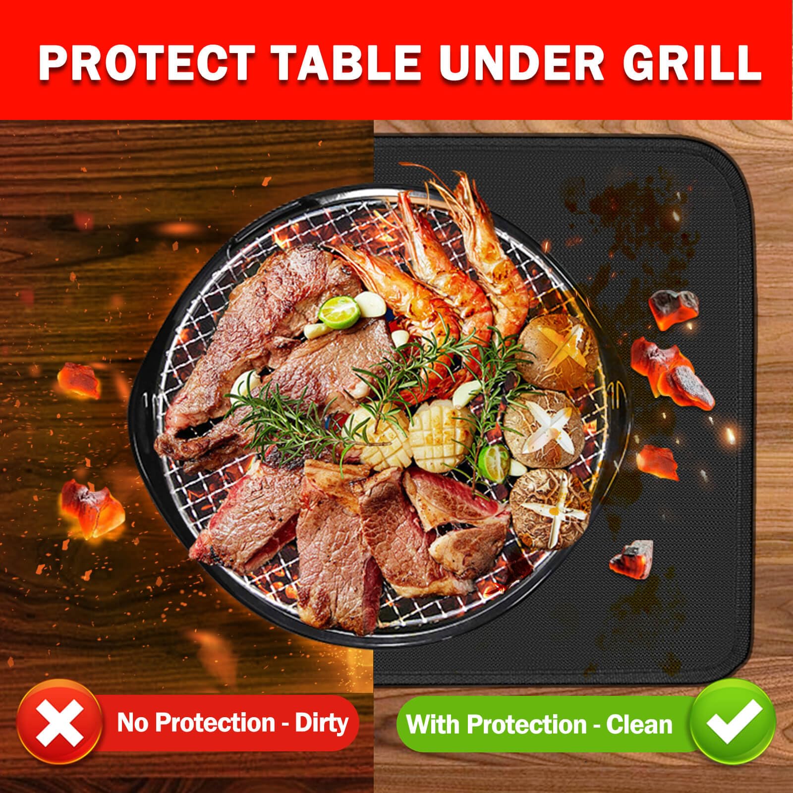 Fireproof Grill Mat 24