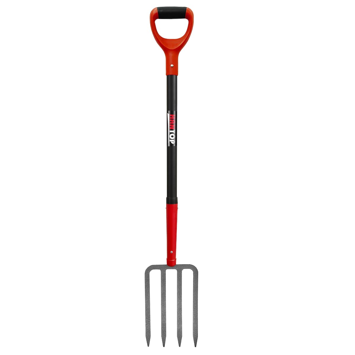 Heavy Duty 4-Tine Pitch Fork for Gardening - 43 Inch Stainless Steel Digging & Spading Fork - Perfect for Potato Harvesting, Soil Aeration & Garden Cultivation