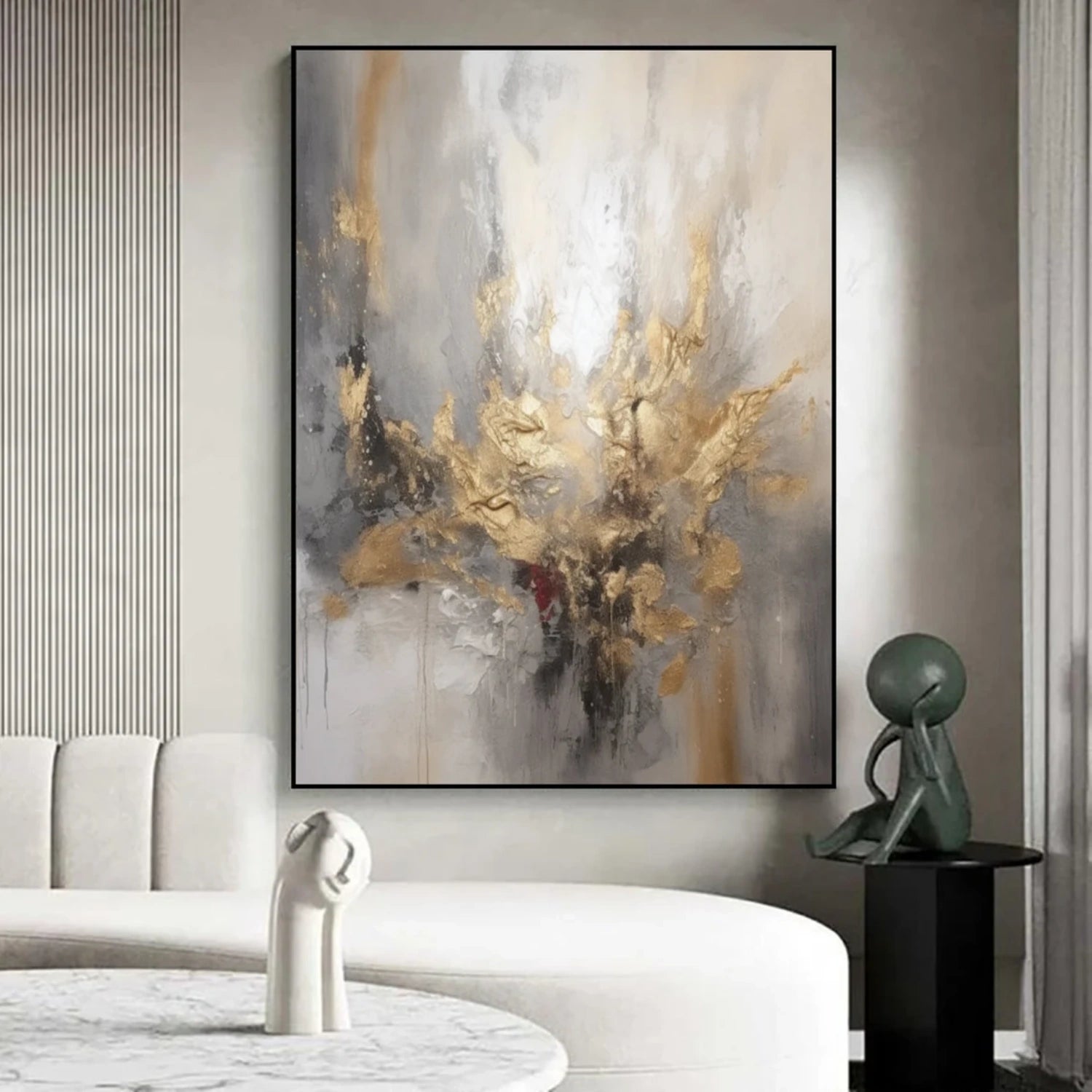 Abstract Painting #AB 345 - Modern Wall Art for Home & Office Decor - Perfect for Living Room, Bedroom or Workspace