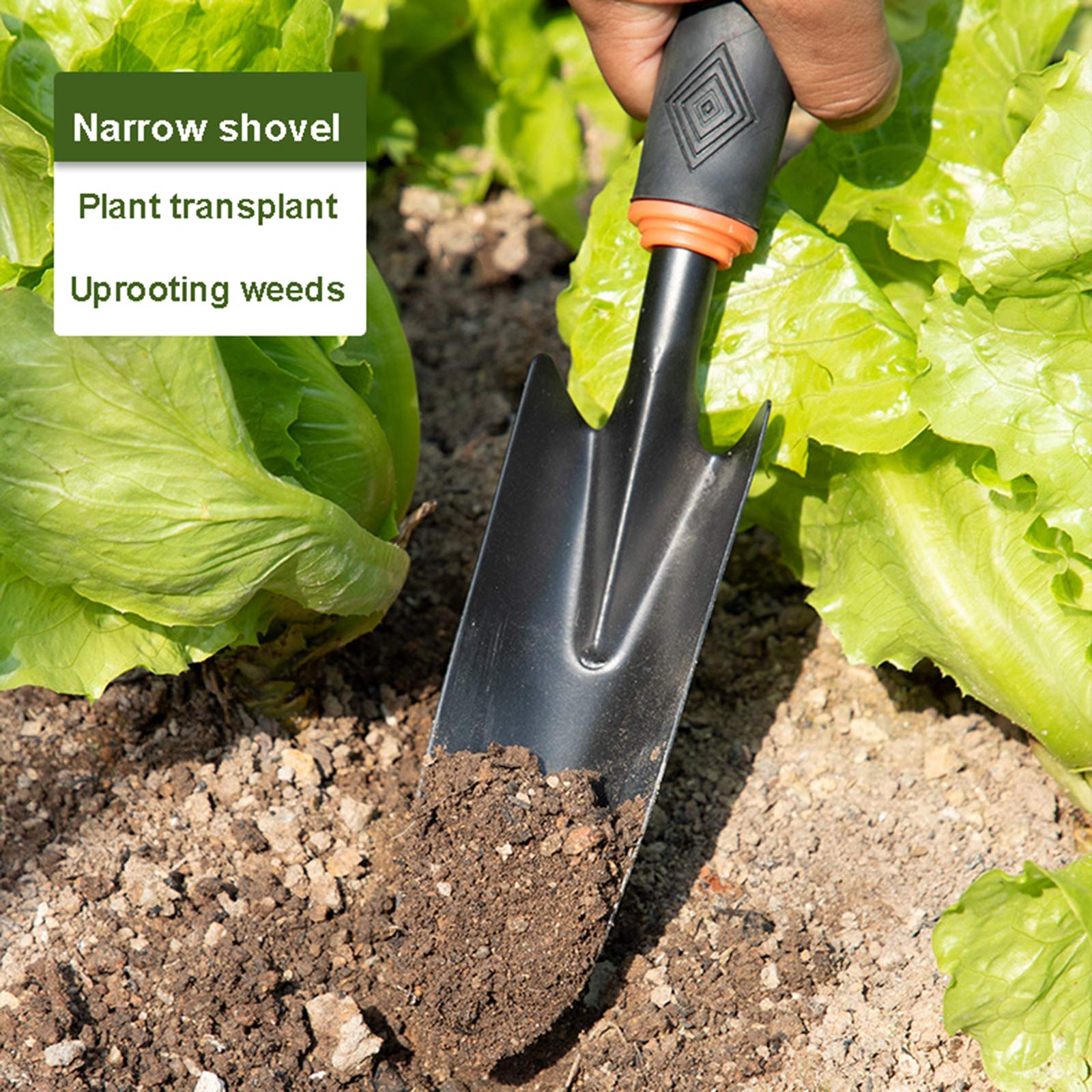 5-Piece Garden Tool Set - Durable Iron Hand Planting Kit with Comfort Grip for Indoor & Outdoor Use - Includes Shovel, Hand Fork, Rake - Perfect for Gardening, Planting, Weeding & Yard Maintenance
